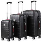 Hardcase Kofferset Exopack 3-delig Zwart ABS (Partytenten), Verzenden, Nieuw