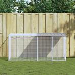 vidaXL Kippenhok met dak 203x98x90 cm gegalvaniseerd staal, Verzenden, Nieuw