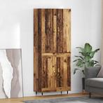 vidaXL Highboard Oud Hout 69,5 x 34 x 180 cm Bewerkt hout, Huis en Inrichting, Kasten | Buffetkasten, Minder dan 50 cm, Verzenden