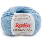 Katia Merino 100% - 08 babyblauw - Wol Garen, Hobby en Vrije tijd, Breien en Haken, Ophalen of Verzenden, Nieuw