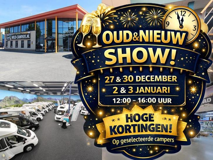 Jonge occasions prijsklasse €60.000 - €90.000! Wild-Campers!, Caravans en Kamperen, Campers, Automaat