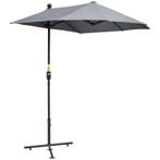 TRUUSK 2 X 2,4 M Parasol Halfronde Balkonparaplu Met Beugel, Verzenden, Nieuw