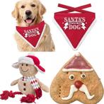 Honden kerst pakket met bandana, knuffel en kerstkoek, Verzenden, Nieuw