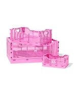 HEMA Klapkrat letterbord recycled roze, Verzenden, Nieuw