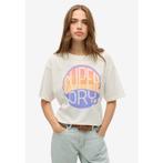 Superdry Shirt met ronde hals SU-NEON RAINBOW OVERSIZED TEE, Kleding | Dames, T-shirts, Verzenden, Nieuw