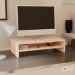 vidaXL Monitorstandaard 50x24x13 cm massief grenenhout, Verzenden, Nieuw, 50 tot 100 cm, Minder dan 25 cm