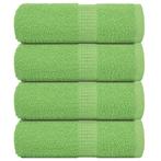 vidaXL Gastendoekjes 4 st 360 g/m² 360 g/m² 100% katoen, Verzenden, Nieuw, Groen