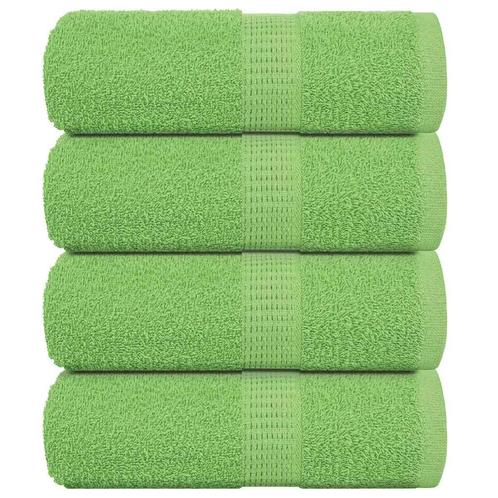 vidaXL Gastendoekjes 4 st 360 g/m² 360 g/m² 100% katoen, Huis en Inrichting, Badkamer | Badtextiel en Accessoires, Groen, Nieuw