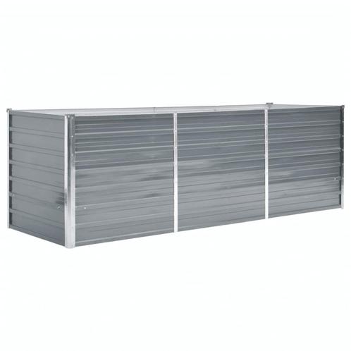 Plantenbak 240x80cm Grijs - Retourdeal - Moestuin Start!, Tuin en Terras, Bloembakken en Plantenbakken, 60 cm of meer, 100 cm of meer