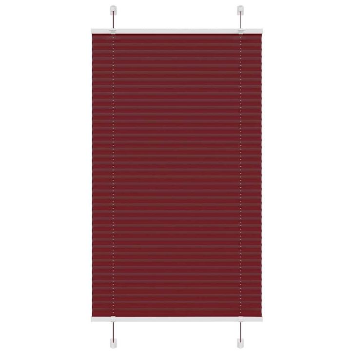vidaXL Plissé rolgordijn 75x100 cm stofbreedte 74,4 cm, Huis en Inrichting, Stoffering | Gordijnen en Lamellen, Rood, Nieuw, Verzenden