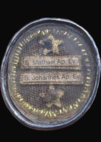 Reliekhouder - Brons, Glas, Textiel - 1800-1850 - Sint, Antiek en Kunst