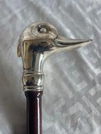 Wandelstok - Hout, Verzilverd