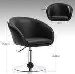 WOLTU Barkruk - Barstoel - Fauteuil - Verstelbaar - Kunstlee, Verzenden, Nieuw