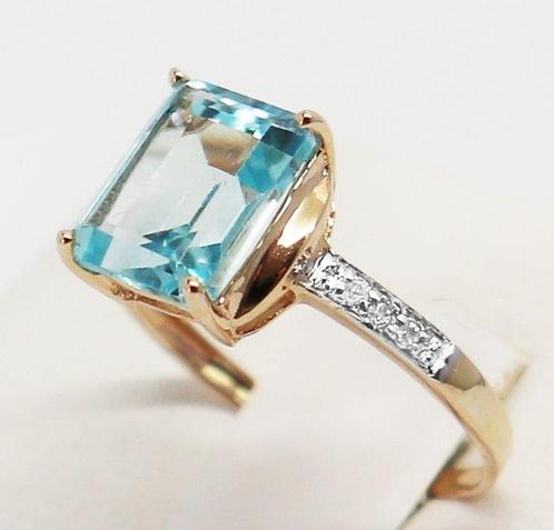 Zonder Minimumprijs - Ring - 14 karaat Geel goud Topaas -, Sieraden, Tassen en Uiterlijk, Ringen