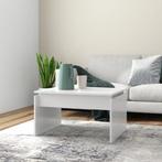 vidaXL Salontafel 68x50x38 cm bewerkt hout wit, Huis en Inrichting, Tafels | Salontafels, 50 tot 100 cm, Verzenden, Nieuw, 50 tot 100 cm