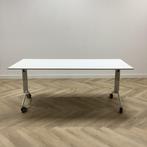 Tweedehands Vepa Verrijdbare klaptafel,  180x80 cm, wit, Ophalen of Verzenden, Gebruikt