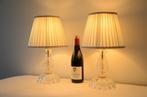 Tafellamp (2) - Set klassieke glazen tafellampen. - Glas,, Antiek en Kunst