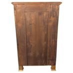Commode - Wortelnotenhout - Biedermeier mit Säulen, Antiek en Kunst