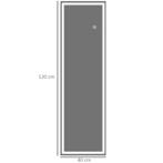 TRUUSK Wandspiegel 120 X 40 Cm Volledige Lichaamsspiegel Met, Verzenden, Nieuw