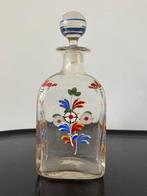 Fles - Glas - Schnapps fles, Antiek en Kunst