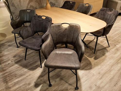 Selena armstoelen (set van 6) **SHOWROOMMODEL**, Huis en Inrichting, Stoelen, Nieuw, Stof