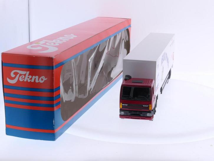 Schaal 1:50 Tekno MUS291 DAF veilig op weg 2000 DAF 85CF..., Hobby en Vrije tijd, Modelauto's | 1:50, Gebruikt, Tekno, Ophalen of Verzenden