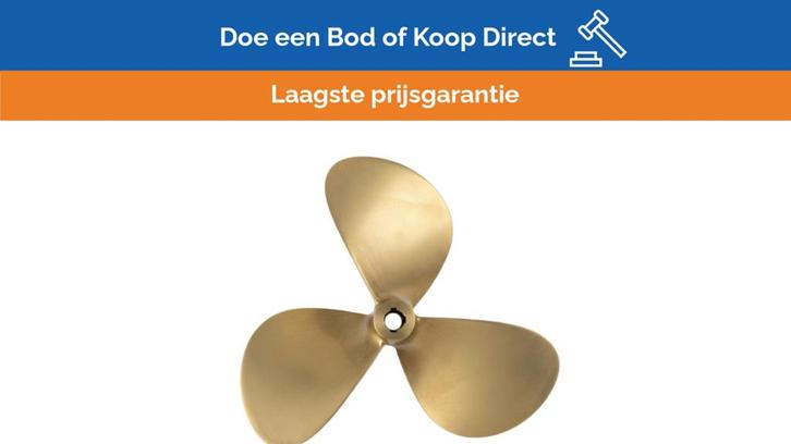 Bieden: Vetus P3B 18 x 12R Propeller 3-Blade Brass Right Ha, Watersport en Boten, Overige Watersport en Boten, Nieuw, Ophalen of Verzenden