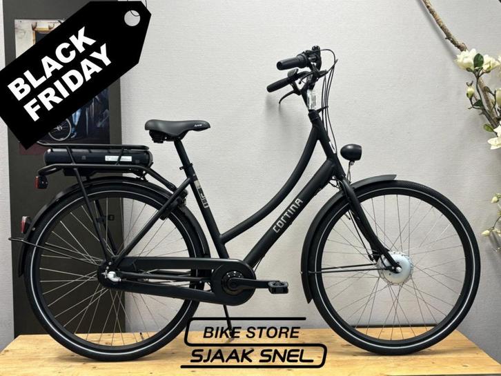 Cortina E-U1 D50 Black  RB3 450WH van € 1.719,- nu € 1.299,-, Fietsen en Brommers, Elektrische fietsen, Nieuw, 47 tot 51 cm, Cortina