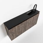 MONDIAZ TURE 100cm toiletmeubel dark brown. EDEN wastafel, Ophalen of Verzenden, Nieuw, Bad