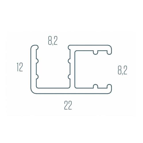Hoekprofiel Van Rijn Products 13-22 x 200 cm, Doe-het-zelf en Verbouw, Sanitair, Ophalen of Verzenden