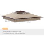 TRUUSK Vervangend Dak 3,25 X 3,25 M Paviljoendak Voor Metale, Verzenden, Nieuw