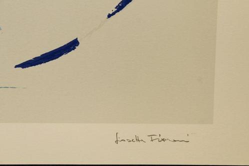 Giosetta Fioroni (1932) - Figure femminili blu-azzurro, Antiek en Kunst, Antiek | Overige Antiek