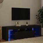 vidaXL Tv-meubel met LED-verlichting 140x36,5x40 cm zwart, Huis en Inrichting, Kasten | Televisiemeubels, 100 tot 150 cm, Verzenden