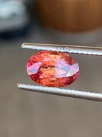 1 pcs Oranje, Rood Saffier - 1.74 ct, Sieraden, Tassen en Uiterlijk, Edelstenen, Nieuw