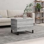 vidaXL Salontafel 60x44,5x45 cm bewerkt hout grijs sonoma, Minder dan 50 cm, 50 tot 100 cm, Verzenden, Nieuw