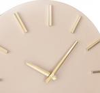2dekans | Mica Decorations Brixen Wandklok - Ø36 cm - Beige, Ophalen of Verzenden, Zo goed als nieuw