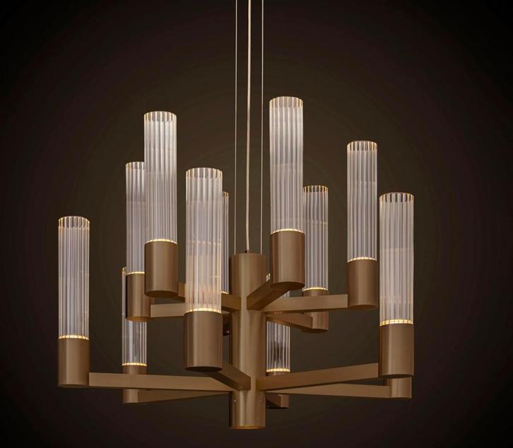 Infinity Kroonluchter van  Ilfari  dia 53 cm, Huis en Inrichting, Lampen | Kroonluchters, Nieuw, Glas, Overige materialen, Ophalen