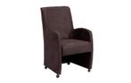 Eetkamerstoel Paulo - eetkamerstoelen - Bruin, Huis en Inrichting, Nieuw, Bruin, Stof