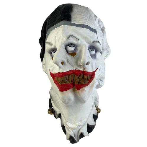 Horror clown masker (Siamese zwart witte jester), Hobby en Vrije tijd, Feestartikelen, Nieuw, Verzenden