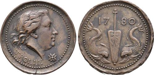 Bronze Praemienmedaille 1780(verliehen 1784) Schweden: Gu..., Postzegels en Munten, Penningen en Medailles, Verzenden