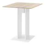 Design eettafel Lindesnes vierkant 65x65x78 cm hout en wit, Verzenden, Nieuw