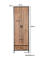 Sturdy 2 Doors 65cm-12796, Huis en Inrichting, Kasten | Overige, Ophalen of Verzenden, Nieuw