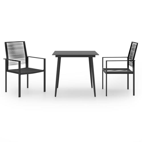 vidaXL 3-delige Tuinset, Tuin en Terras, Tuinsets en Loungesets, Tuinset, Nieuw, 2 zitplaatsen, Rvs, Verzenden