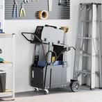 vidaXL Laswagen Zwart 91 x 47 x 96 cm Staal, Verzenden, Nieuw