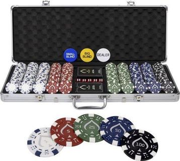 Texas Finest Pokerset 500 chips Silver beschikbaar voor biedingen