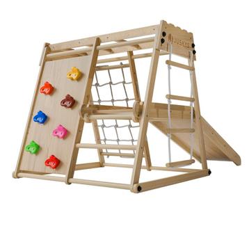 Minispeeltoestel voor kinderen - Met glijbaan - Naturel beschikbaar voor biedingen