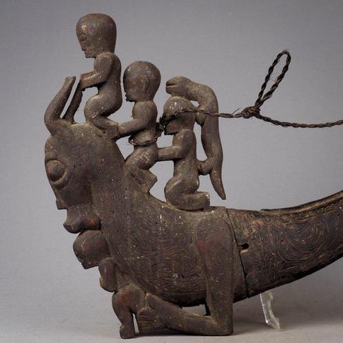 medicijn hoorn - Naga Morsarang - Batak - Sumatra Indonesië, Antiek en Kunst, Kunst | Niet-Westerse kunst