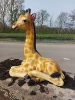 Beeld, lying lifelike baby giraffe - 57 cm - polyresin