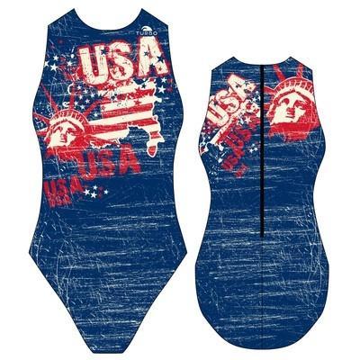 Special Made Turbo Waterpolo badpak USA VINTAGE MAP, Watersport en Boten, Waterpolo, Nieuw, Verzenden