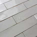 Eq langwerpige witjes 7,5x30 cm handvorm wandtegel glans, Doe-het-zelf en Verbouw, Tegels, Nieuw, Ophalen of Verzenden, 10 m² of meer